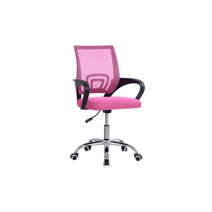 Mr. Bricolage Cyprus BRISTONE OFFICE CHAIR WITH CHROME LEG BLACK